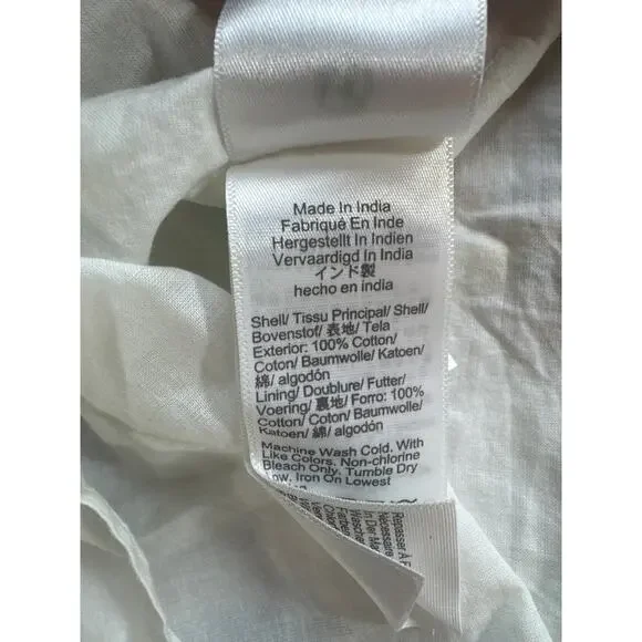 J. Crew Dress Floral Cotton Smocked Midi Tiered Multicolor Size Medium - Picture 10 of 10